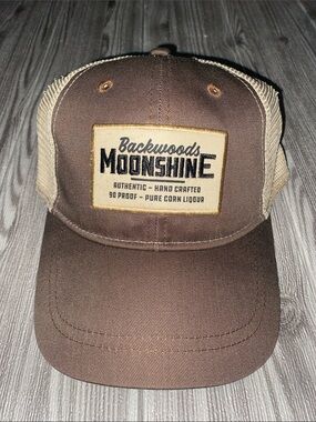 Backwoods Moonshine Brown Mesh Trucker Hat